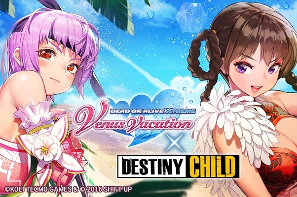 DESTINY CHILD x Dead or Alive Xtreme Venus Vacation Collaboration
