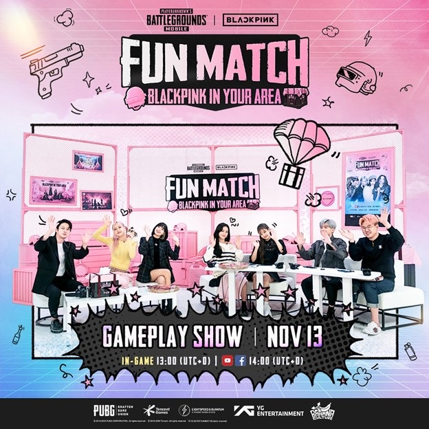 BLACKPINK Drops into PUBG MOBILE for Fun Match Gameplay Broadcast Nov 13