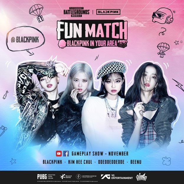 BLACKPINK Drops into PUBG MOBILE for Fun Match Gameplay Broadcast Nov 13