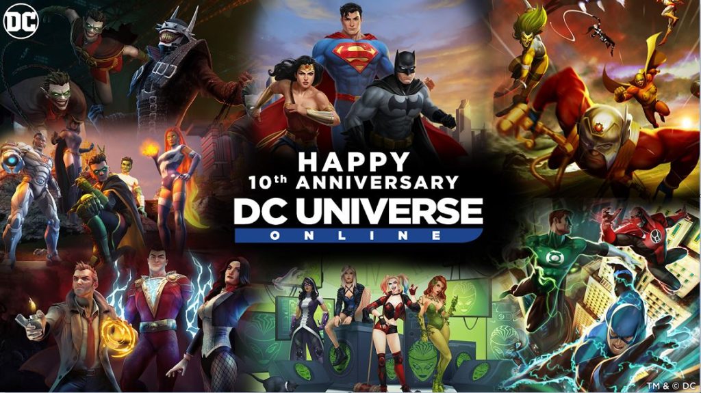 DC UNIVERSE ONLINE Celebrates 10th Anniversary with Free Player Events, Gifts, Member-Only Bonuses, Rewards and More