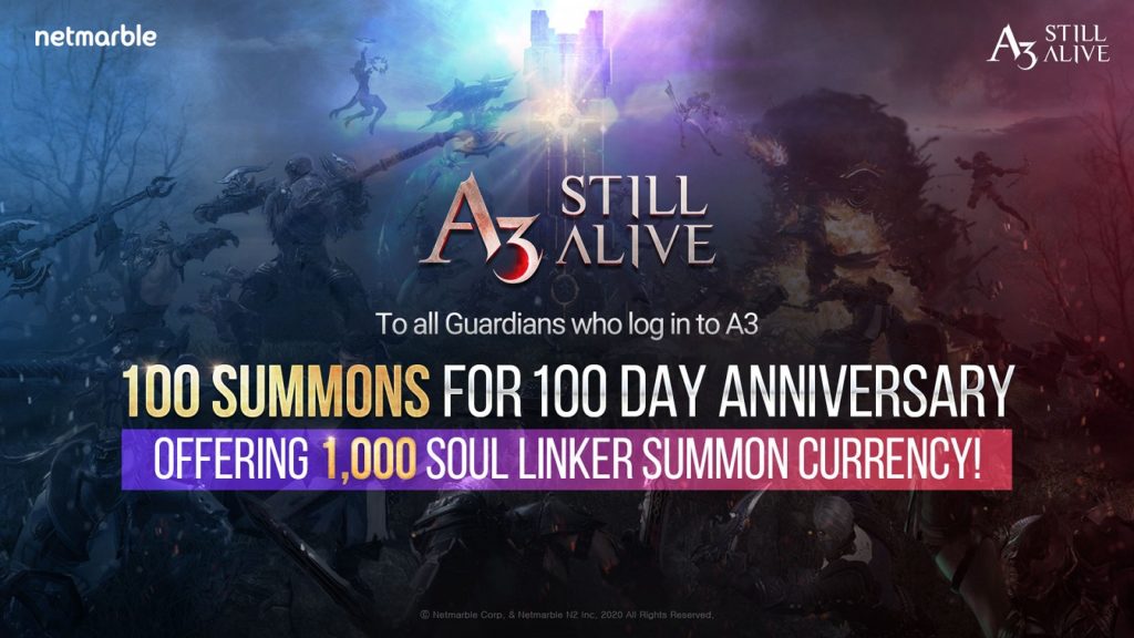 A3: STILL ALIVE Celebrates 100 Days with in-Game Events