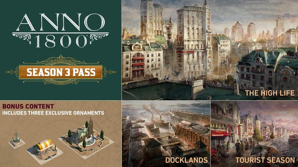 ANNO 1800 Season 3 Pass Features New Light on Your City with Harbor, Tourism, and New Businesses