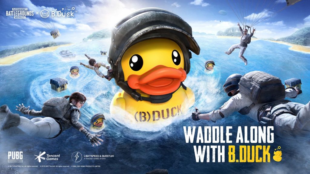 PUBG Mobile Collabs with B.DUCK