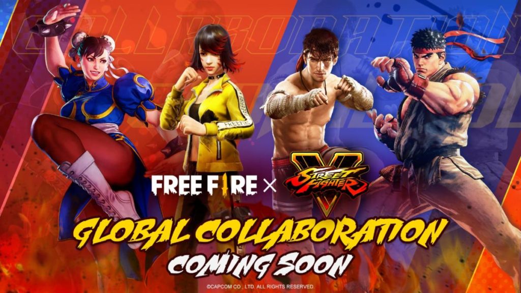 FREE FIRE Welcomes Street Fighter’s Ryu and Chun-Li