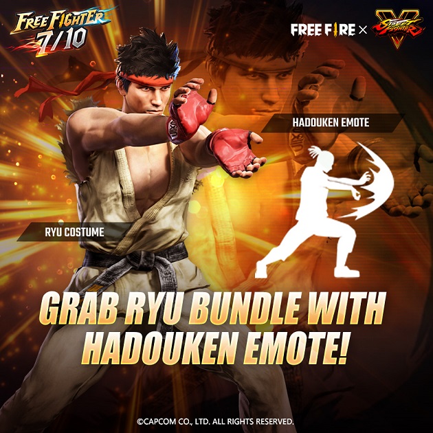 FREE FIRE Enters Final Round of Street Fighter V Crossover July 10