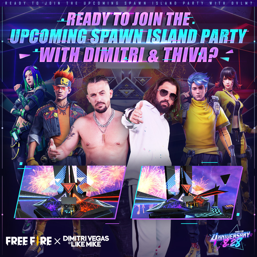 FREE FIRE Announces DJ duo Dimitri Vegas & Like Mike to Headline 4th Anniversary Celebrations