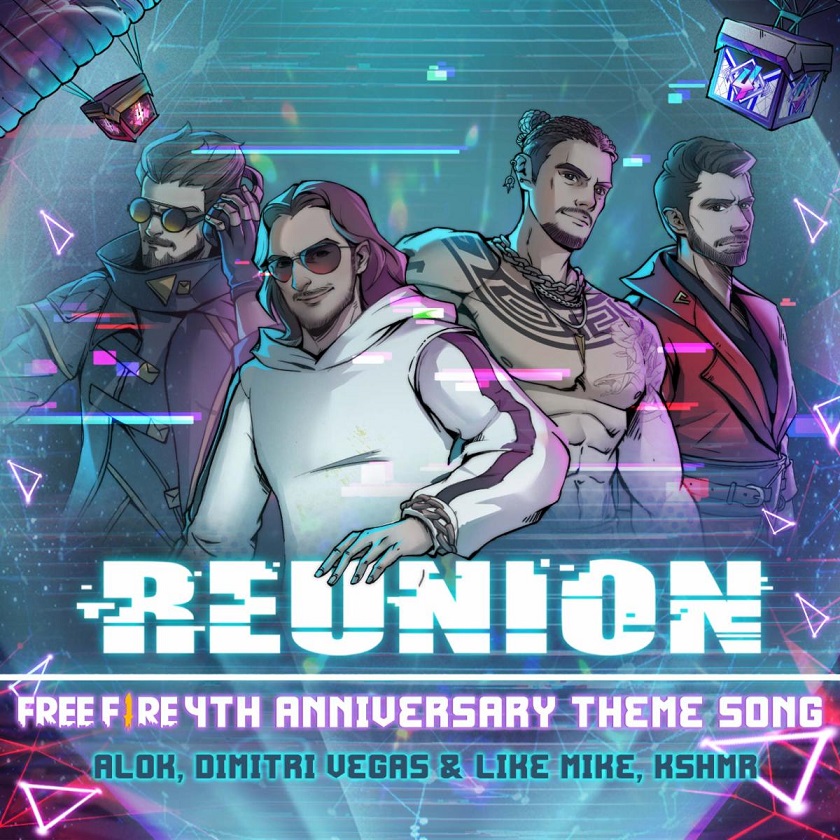 FREE FIRE Celebrates 4th Year Anniversary with DJs Dimitri Vegas & Like Mike, Alok, and KSHMR Theme Song ‘Reunion’