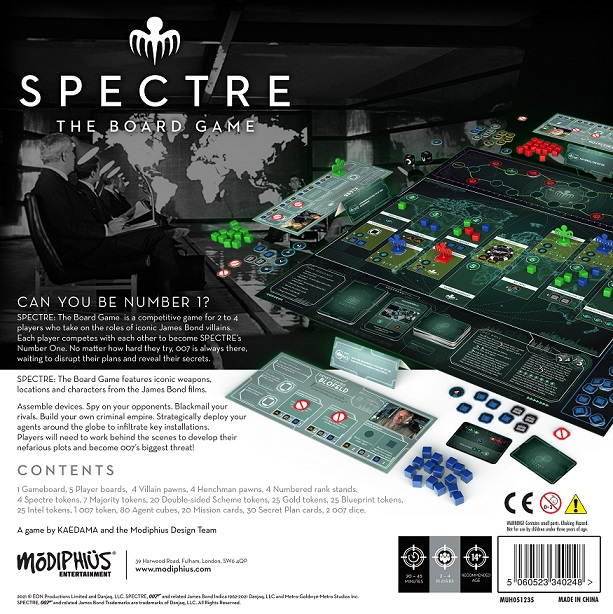 SPECTRE: The Board Game Unveiled by Modiphius