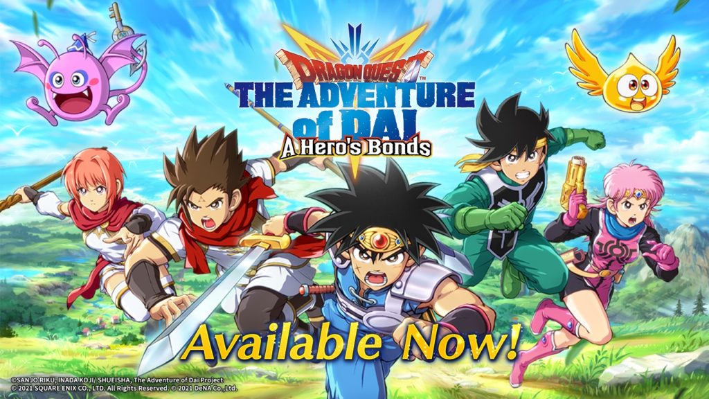 Dragon Quest The Adventure of Dai: A Hero's Bond Available Now to Download for Mobile