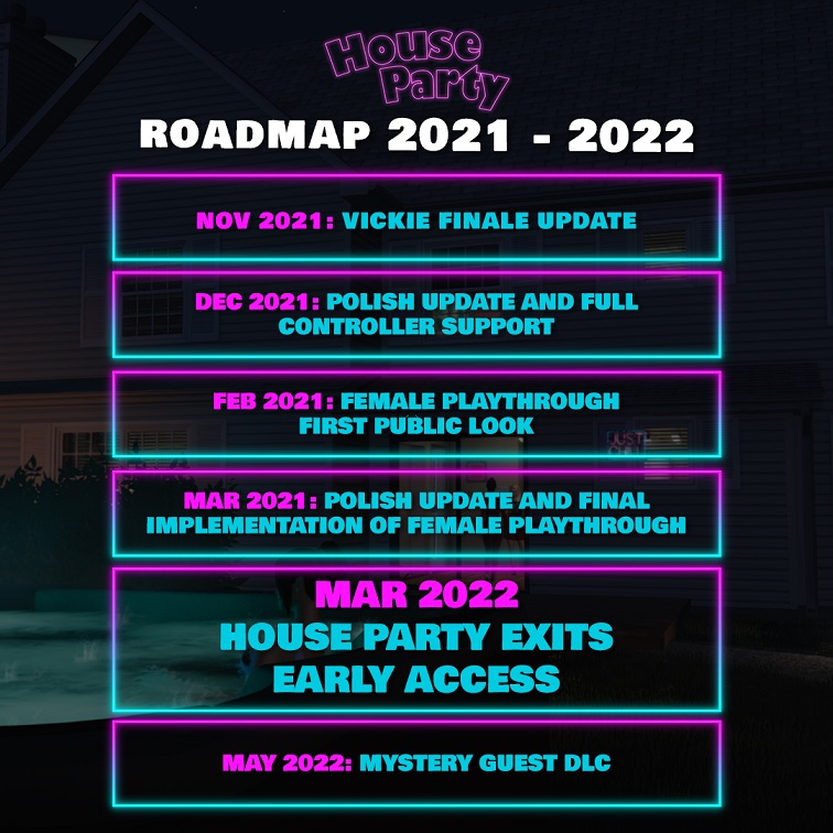 Party this Halloween with HOUSE PARTY, Updated Roadmap thru March