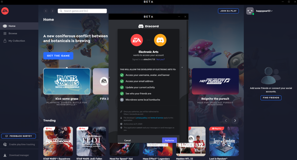 You Can Now Link Your EA and Discord Accounts