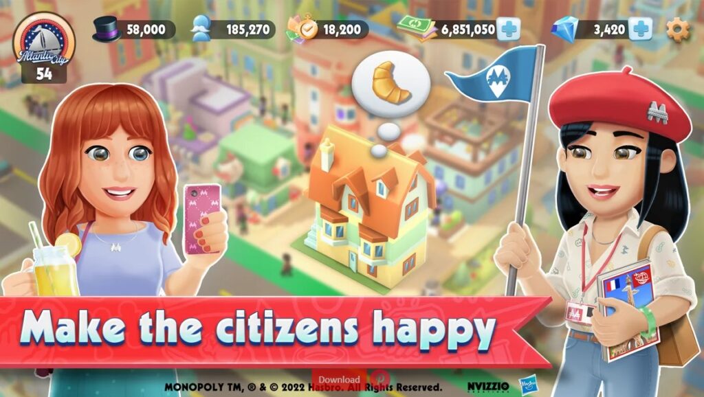 MONOPOLY TYCOON City Building Sim Launches on Mobile Today