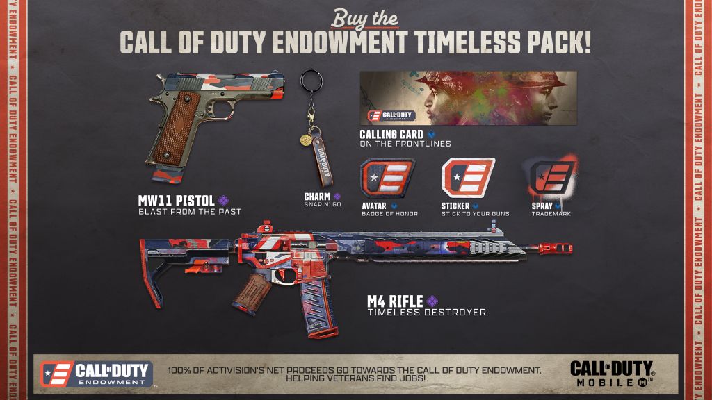 Support Veterans with the Call of Duty: Mobile C.O.D.E. Timeless Pack