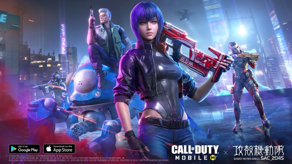 Call of Duty: Mobile Collabs August 3rd with GHOST IN THE SHELL: SAC_2045 in Season 7: New Vision City