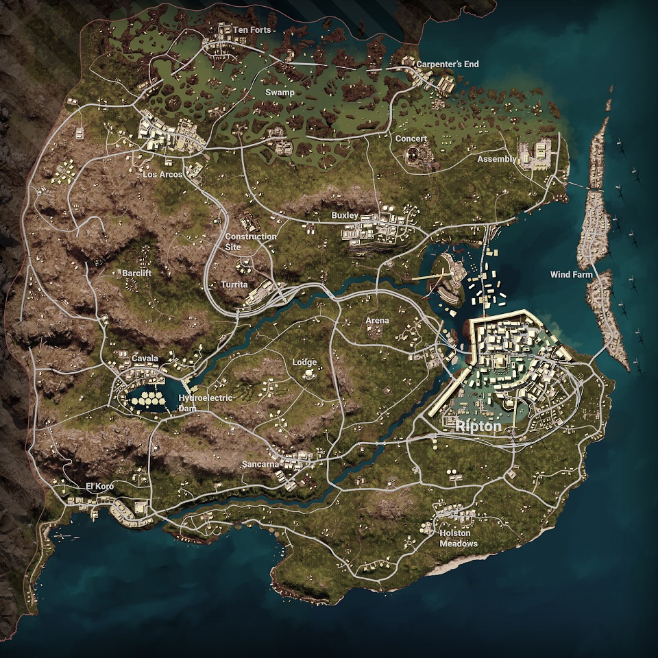 New 8x8 DESTON Map Arrives in PUBG: BATTLEGROUNDS July 13 for PC and July 21 for Consoles