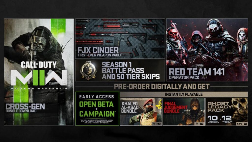 Call of Duty: Modern Warfare II Pre-Order Incentives Updated