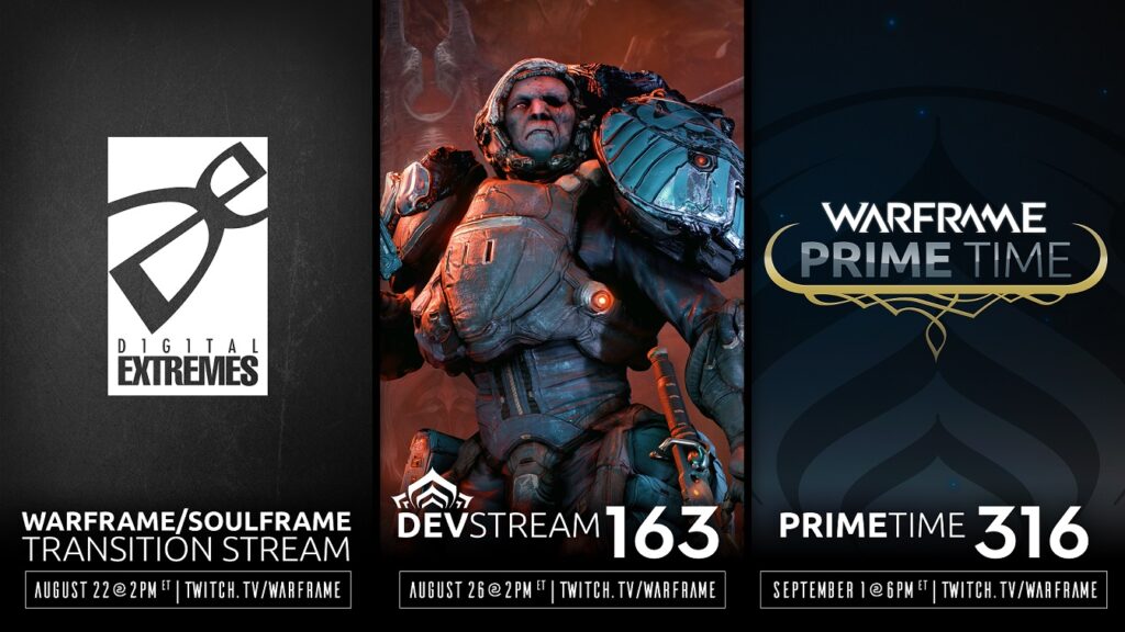Save the Dates for Upcoming WARFRAME and SOULFRAME Streams on Twitch
