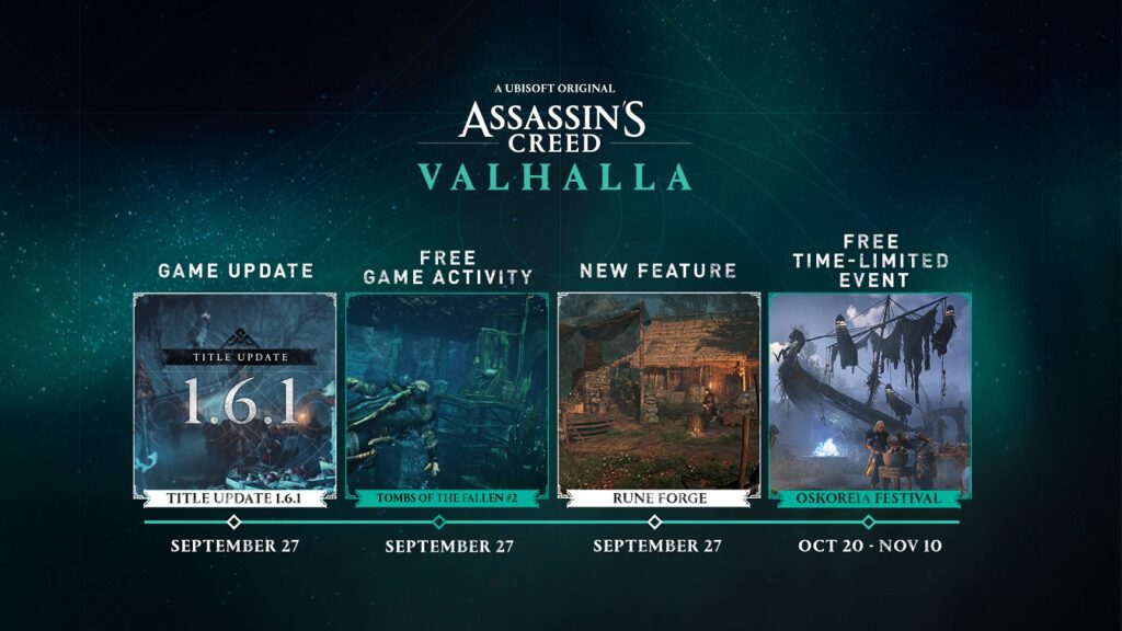 Ubisoft Releases Free Game Update for ASSASSIN'S CREED VALHALLA Plus a Unique Digital Art Exhibition