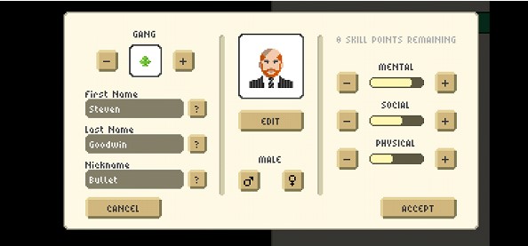 Pixel Gangsters: Mafia Manager Preview for Steam