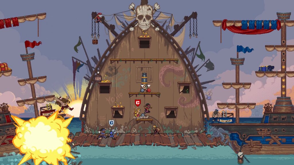 Plunder Panic 12-Person Multiplayer Arcade Pirate Game Now Out for PC and Consoles