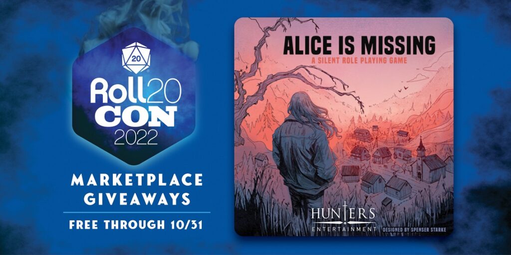 Seventh Annual Roll20Con Kicks Off with Alice is Missing Giveaway