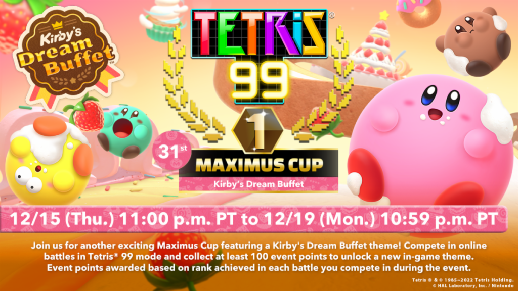 It’s Time to Feast on Kirby’s Dream Buffet in Tetris 99