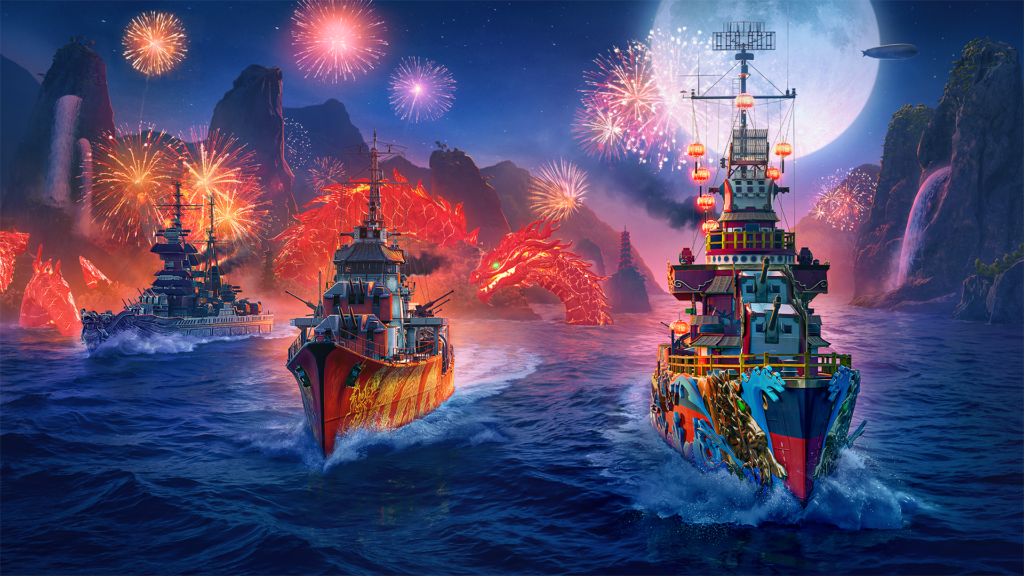 World of Warships Adds 3 New U.S. Hybrid Battleships to Early Access