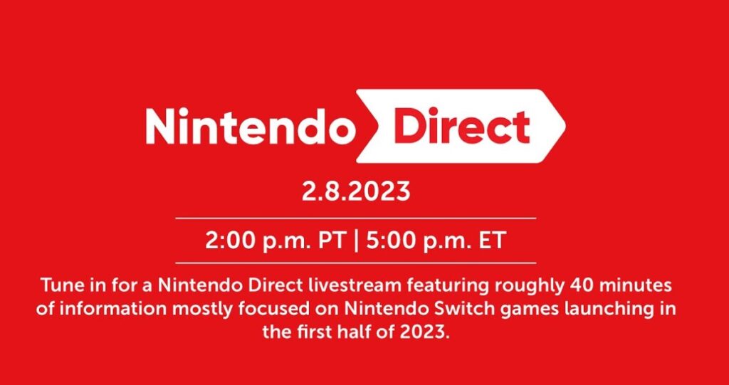 Next Nintendo Direct Arrives Tomorrow, Feb. 8