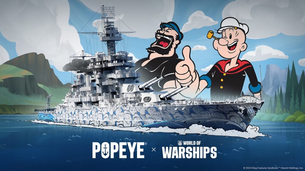WORLD OF WARSHIPS Welcomes Popeye the Sailor Man