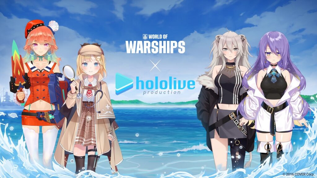 WORLD OF WARSHIPS Welcomes hololive productions Commanders Plus More