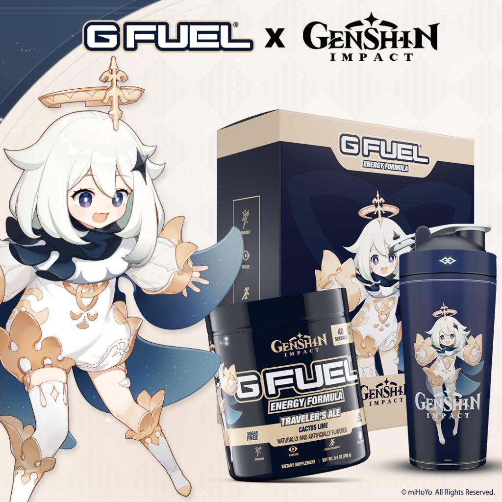 G FUEL Announces New Genshin Impact Traveler’s Ale Energy Drink