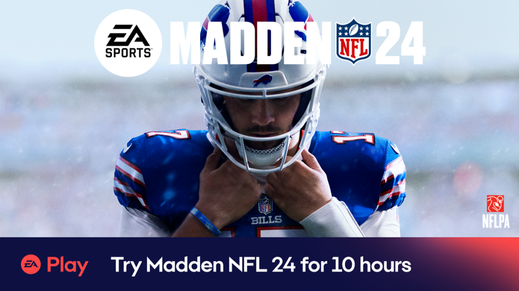 Play a 10-Hour-Trial of Madden NFL 24 with EA Play Plus Get Unlimited Access with EA Play Pro