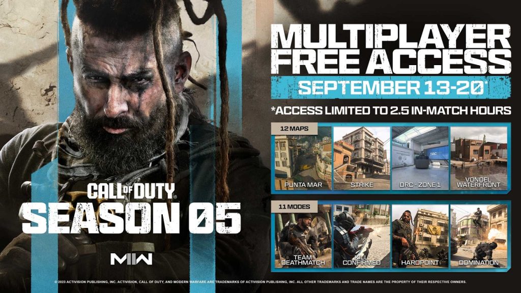 Play Multiplayer for FREE in Call of Duty: Modern Warfare II September 13-20