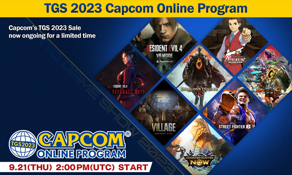 Tokyo Game Show 2023: The Capcom Online Program to Air Sep. 21 Featuring Updates on Upcoming New Titles