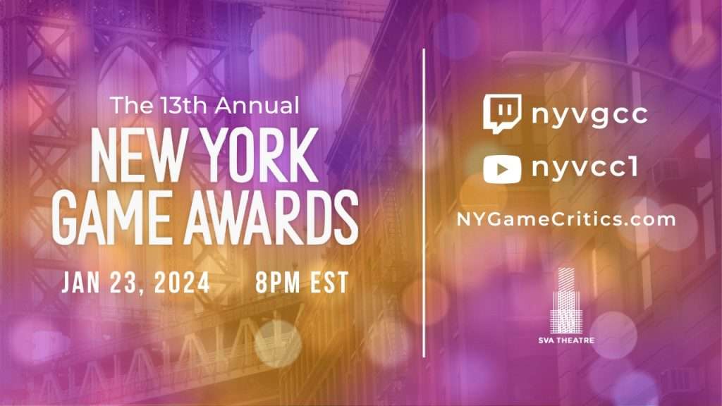 New York Game Awards Announced for Jan. 16, 2024 Tickets Available