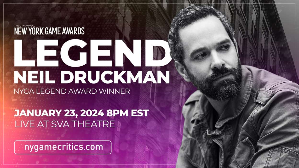 Neil Druckmann Announced as the Andrew Yoon Legend Award Recipient for 13th Annual New York Game Awards