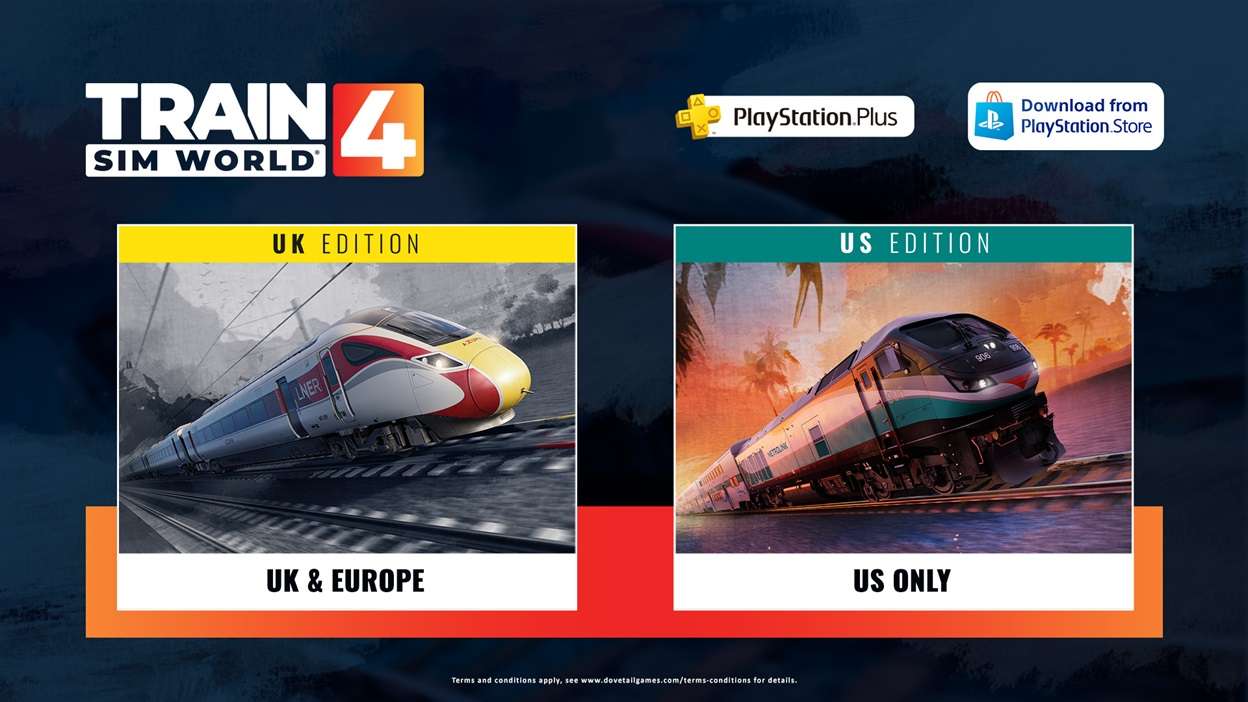 PlayStation Plus Free Trial Now Available for Train Sim World 4