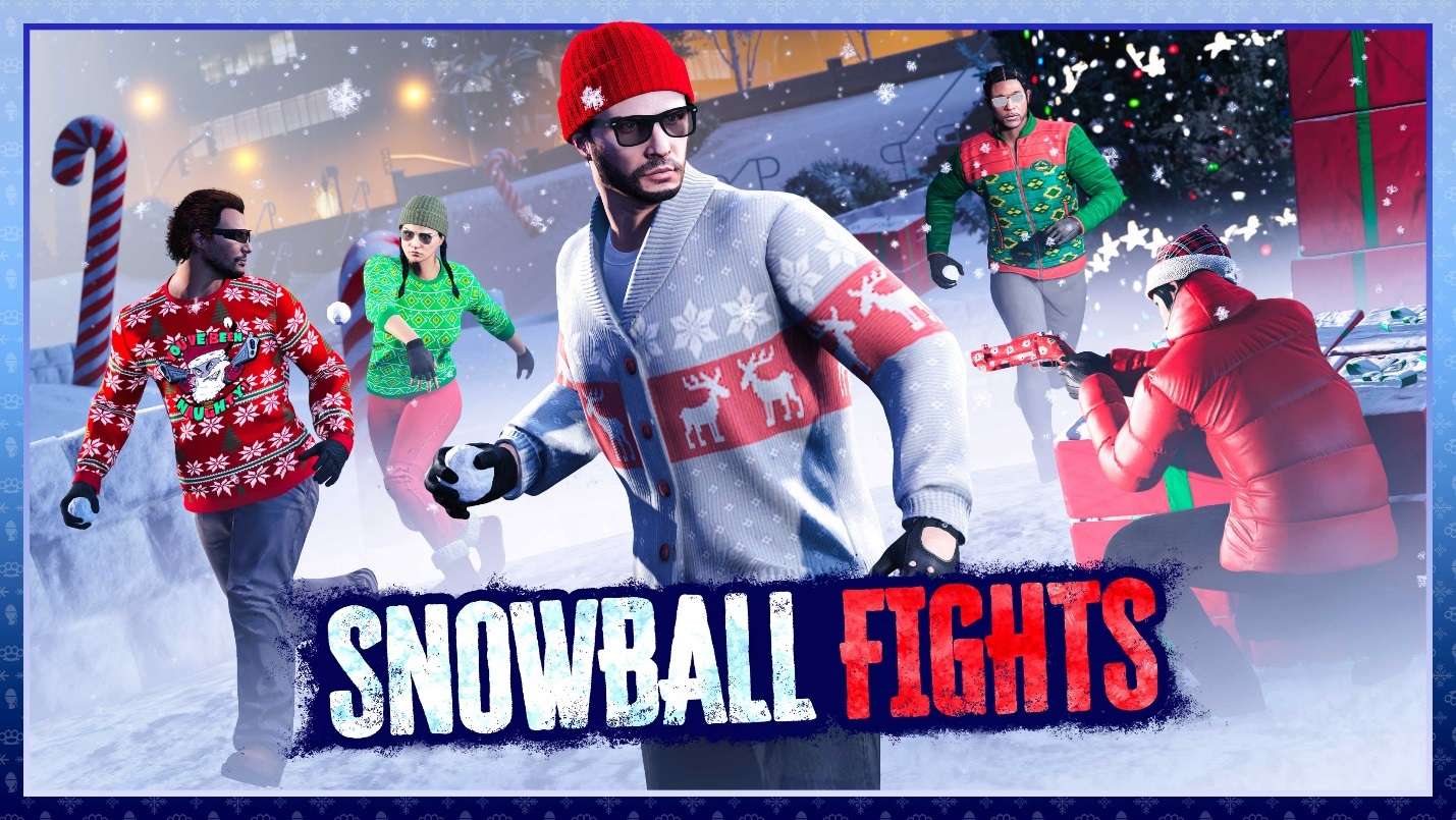 GTA Online Celebrates the Holidays with Gifts from the Happy Holidays Hauler, a Free Snowball Launcher, and More