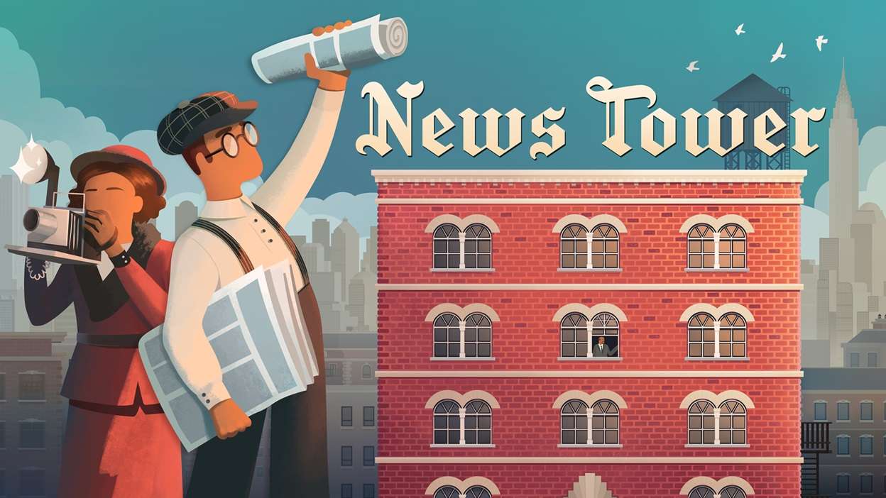 NEWS TOWER Newspaper Tycoon Management Sim Heading to Steam Early Access Feb. 13, 2024