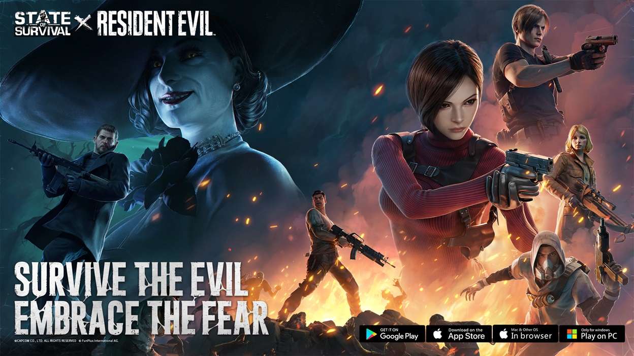 Iconic Resident Evil Characters, Leon S. Kennedy and Ada Wong Join State of Survival Starting Today