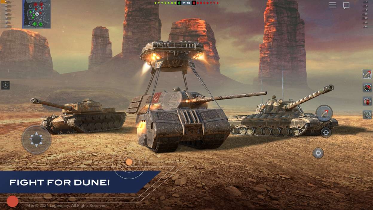 World of Tanks Blitz Collabs with Dune Part 2 Film