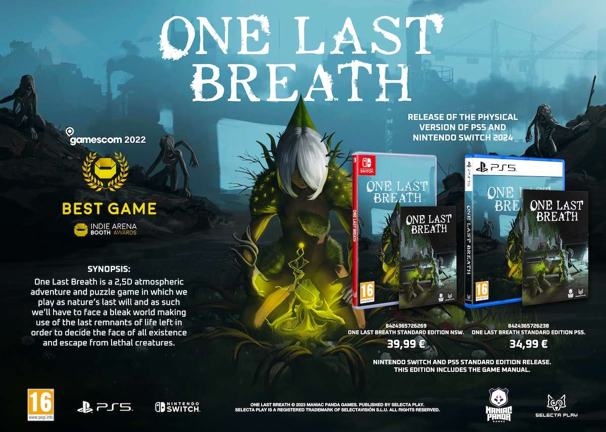 ONE LAST BREATH Eco-Horror Puzzle Platformer Opens Physical Edition Pre-Orders