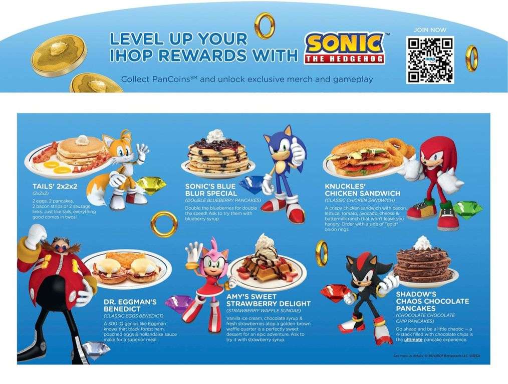 IHOP Collabs with Sonic the Hedgehog to Bring Pepsi Maple Syrup Cola Plus More to Menu