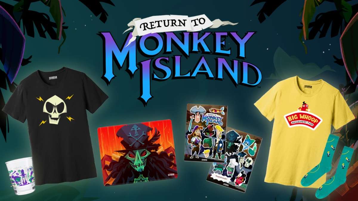Return to Monkey Island Point-and-Click Adventure New Merch Now Available for the First Time