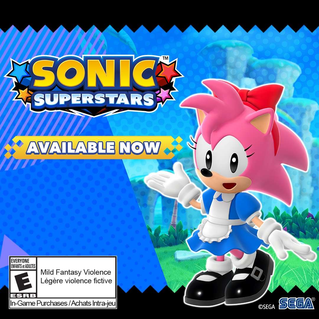 Retro Diner Style Amy Costume is Now Available and Free for All Sonic Superstars Players