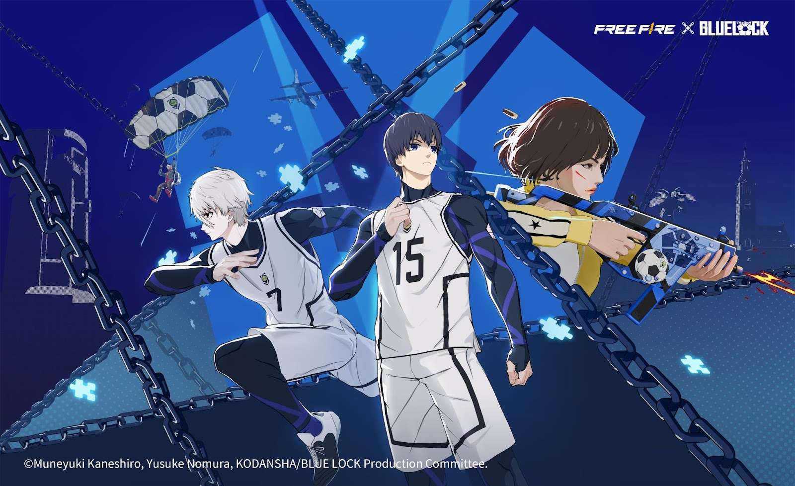 FREE FIRE Begins Collaboration with Football Anime BLUE LOCK