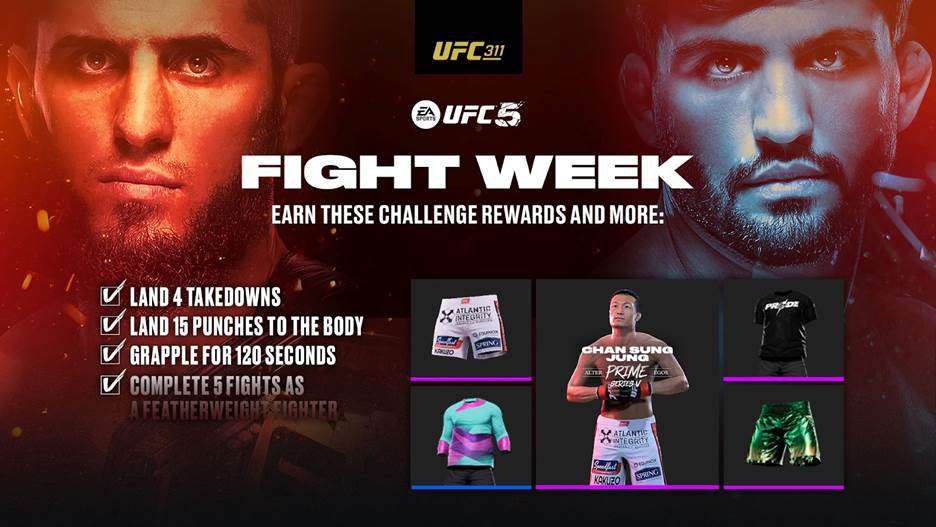 EA SPORTS UFC 5 Now Out via GamePass and EA Playlist Featuring UFC 311 Content, Ultimate 90s and Prime Series, Plus More 