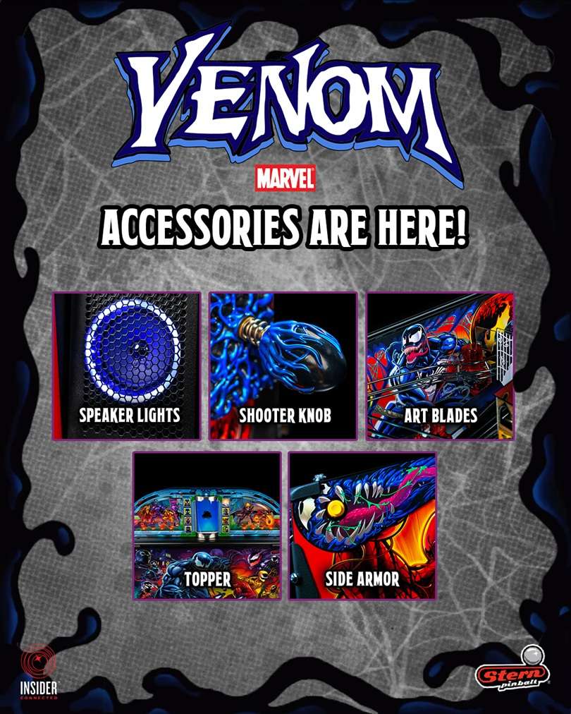 New Venom Pinball Line Accessories Launched by Marvel and Stern Pinball