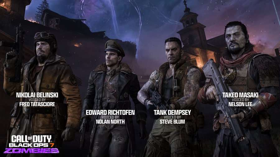 Call of Duty: Black Ops 7 Reveals New Images and Voice Cast for Zombies Crew Plus Roadmap