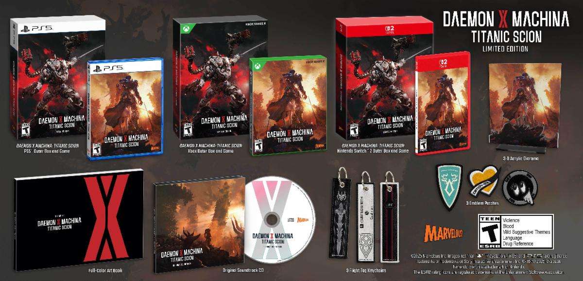 Daemon X Machina: Titanic Scion Now Available for Xbox Series X|S, PlayStation 5, and Nintendo Switch 2
